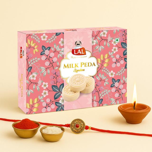Lal Sweets Milk Peda, 400 gm