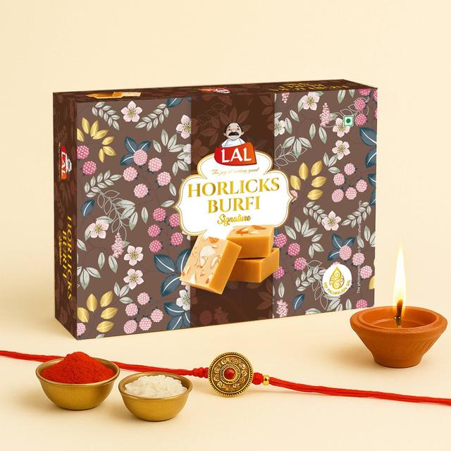 Lal Sweets Horlicks Burfi, 400 gm