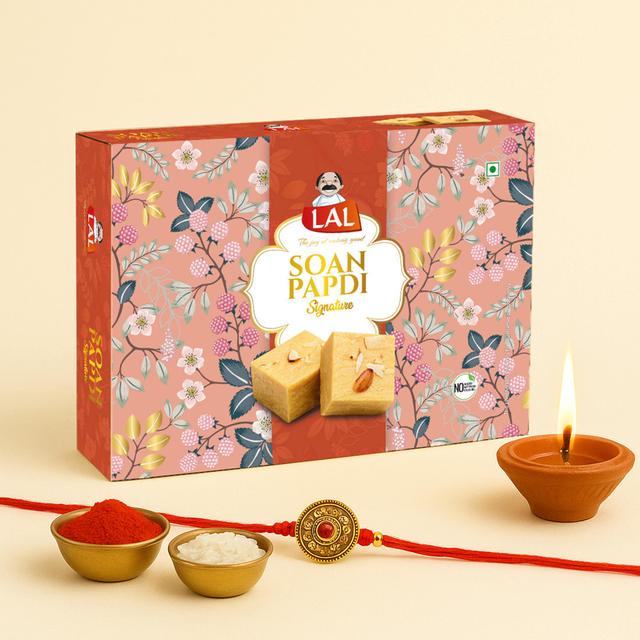 Lal Sweets Soan Papdi Premium, 400 gm