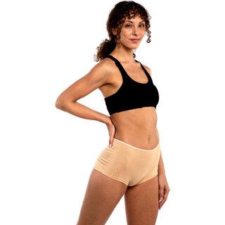 AshleyandAlvis Micro Modal, Anti Bacterial, Skinny Soft, Premium Boysleg Women Boy Short Beige Panty