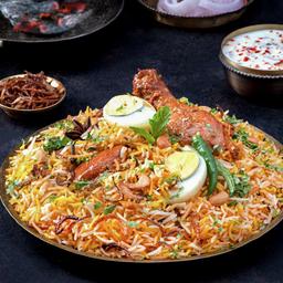 Hyderabadi chicken dum biryani