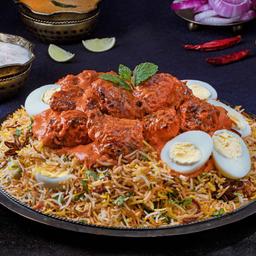 Chicken tikka masala family bucket biryani