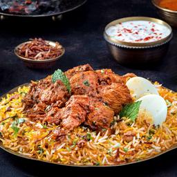 Special boneless chicken dum biryani