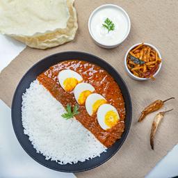Egg ghee roast rice bowl