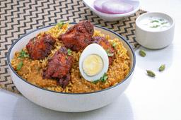 Boneless kebab biryani
