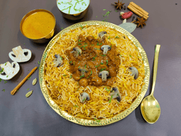 Mushroom hyderabadi biryani