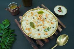 Cashew tadka pongal with chutney
