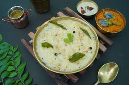Pongal with gutti vankaya and chutney