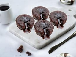 Pack of four choco lava cakes