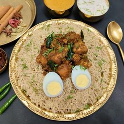 Chicken fry piece bagara biryani
