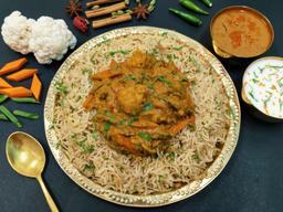 Veg bagara family bucket biryani