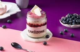 Blueberry jar cake