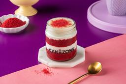 Red velvet jar cake