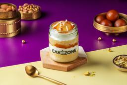 Gulab jamun vanilla dessert jar cake