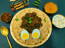 Pepper chicken boneless biryani
