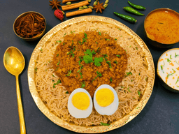 Chicken keema bagara biryani