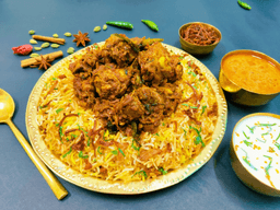 Chicken fry piece biryani