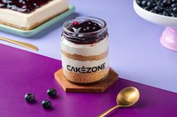 French blueberry cheesecake jar
