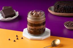 Belgium chocolate mini jar cake