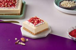 Red velvet cheesecake slice