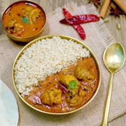 Chicken pulusu ghee rice bowl