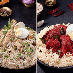 Andhra and guntur biryani feast (for 2)