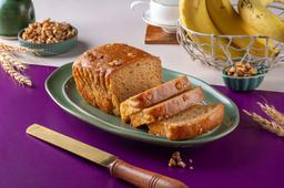 Banana walnut tea cake
