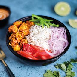 Paneer tikka rice bowl