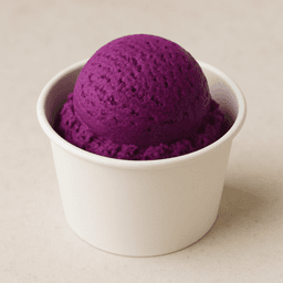 Black currant ice cream 