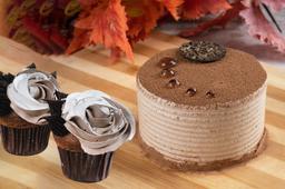 Coffee bento + hazelnut cupcakes