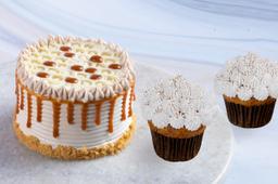 Caramel bento + coffee cupcakes