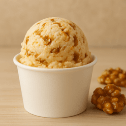 Caramel nuts ice cream 