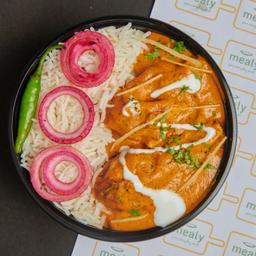 Butter chicken rice bowl