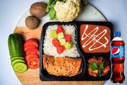 Express veg thali + pepsi (250ml)