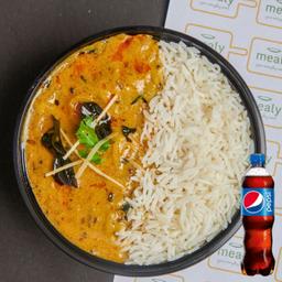 Yellow dal rice bowl (550ml) + pepsi (250ml)