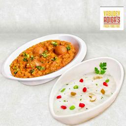 Bisibellebath + curd rice