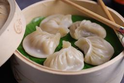 Mushroom steamed momo
