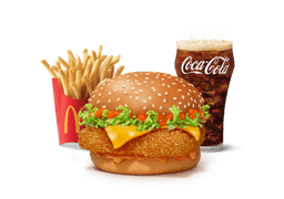 Korean Mc Spicy Premium Paneer Burger Combo (M)-