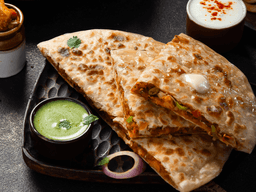 Achari chicken paratha