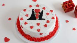 Propose cake [eggless]