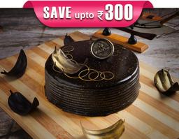 1 kg chocolate truffle cake [eggless]