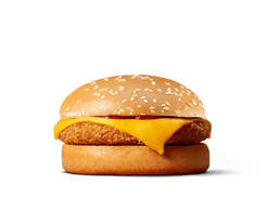 Crispy veg burger with cheese