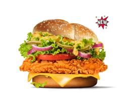 Chilli cheese chicken burger