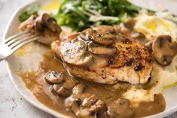Creamy mushroom chicken steak