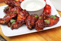 Bbq chicken wings (6 pcs)