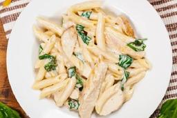 Alfredo penne chicken pasta