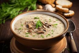 Creamy mushroom soup