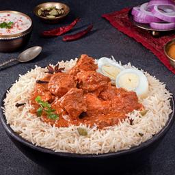 Boneless chicken bagara biryani