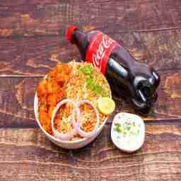 Paneer biryani  regular with coke[750 ml]