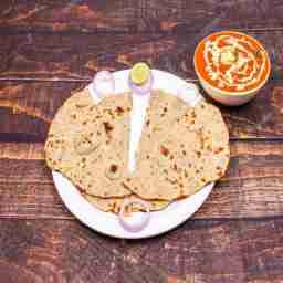 2 piece roti with butter chicken